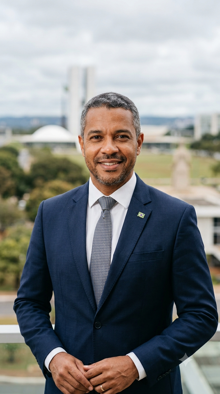 Retrato de João Jesus, candidato a deputado federal pela Bahia